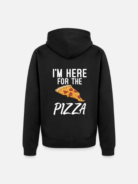 Snack Pizzalove Pizza Lover Gift - Unisex Premium Organic Zip Hoodie - black
