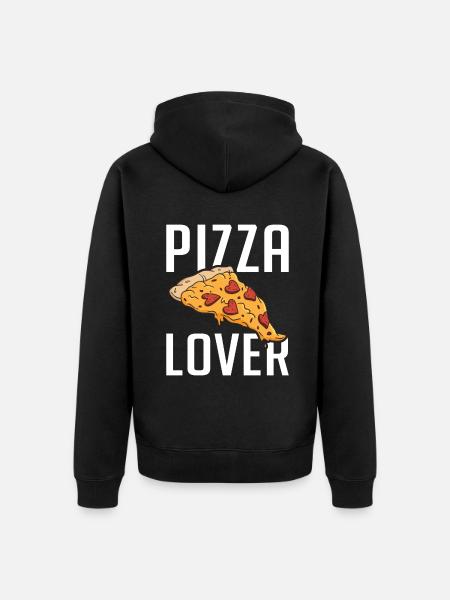 Snack Pizzalove Pizza Lover Gift - Unisex Premium Organic Zip Hoodie - black