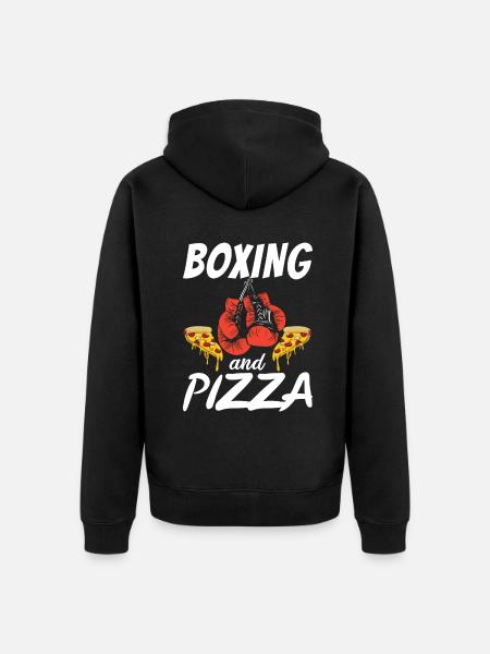 Snack Pizzalove Pizza Lover Gift - Unisex Premium Organic Zip Hoodie - black