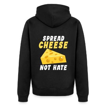 Snack Cheese Lover Cheese Gift - Veste à capuche bio Premium Unisexe - noir - Dos - Nico (187cm)