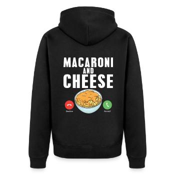Snack Cheese Lover Cheese Gift - Veste à capuche bio Premium Unisexe - noir - Dos - Nico (187cm)