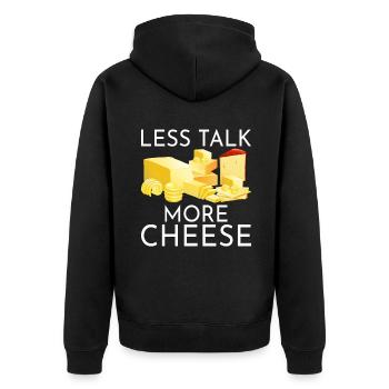 Snack Cheese Lover Cheese Gift - Veste à capuche bio Premium Unisexe - noir - Dos - Nico (187cm)