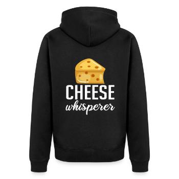 Snack Cheese Lover Cheese Gift - Veste à capuche bio Premium Unisexe - noir - Dos - Nico (187cm)