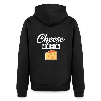 Snack Cheese Lover Cheese Gift - Veste à capuche bio Premium Unisexe - noir - Dos - Nico (187cm)