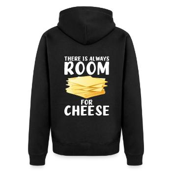 Snack Cheese Lover Cheese Gift - Veste à capuche bio Premium Unisexe - noir - Dos - Nico (187cm)