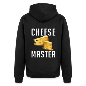 Snack Cheese Lover Cheese Gift - Veste à capuche bio Premium Unisexe - noir - Dos - Nico (187cm)