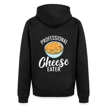 Snack Cheese Lover Cheese Gift - Veste à capuche bio Premium Unisexe - noir - Dos - Nico (187cm)