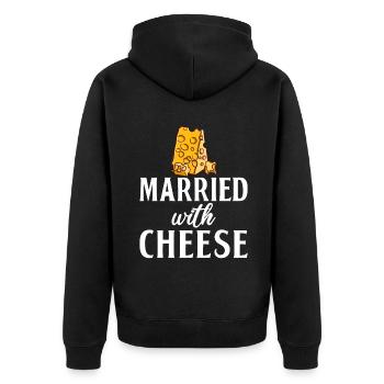Snack Cheese Lover Cheese Gift - Veste à capuche bio Premium Unisexe - noir - Dos - Nico (187cm)