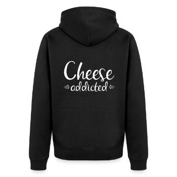 Snack Cheese Lover Cheese Gift - Veste à capuche bio Premium Unisexe - noir - Dos - Nico (187cm)