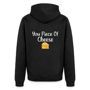 Snack Cheese Lover Cheese Gift - Veste à capuche bio Premium Unisexe - noir - Dos - Nico (187cm)