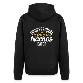 Nacho Lover Nacho Gift Mexican Food - Unisex Premium Organic Zip Hoodie - black - Back - Nico (187cm)