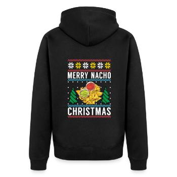 Nacho Lover Nacho Gift Mexican Food - Unisex Premium Organic Zip Hoodie - black - Back - Nico (187cm)