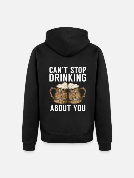 Beer Drinker Beer Gifts - Unisex Premium Organic Zip Hoodie - black