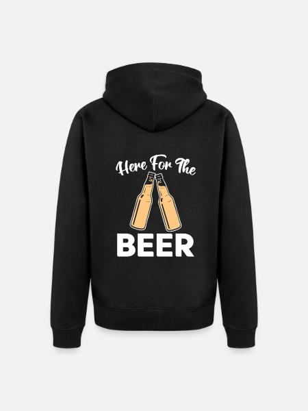 Beer Drinker Beer Gifts - Unisex Premium Organic Zip Hoodie - black