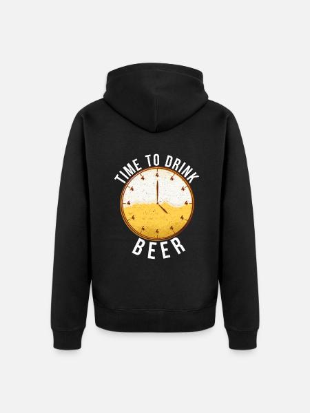 Beer Drinker Beer Gifts - Unisex Premium Organic Zip Hoodie - black