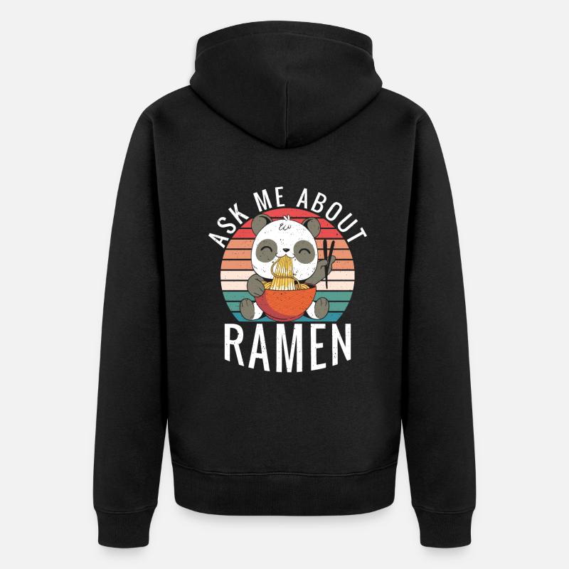 Ramen Lover - Veste à capuche bio Premium Unisexe - noir