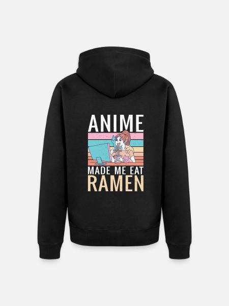 Ramen Lover - Unisex Premium Organic Zip Hoodie - black