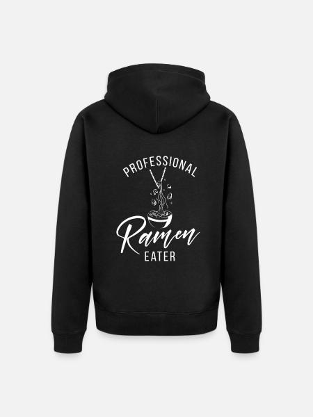 Ramen Lover - Unisex Premium Organic Zip Hoodie - black