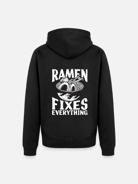 Ramen Lover - Unisex Premium Organic Zip Hoodie - black