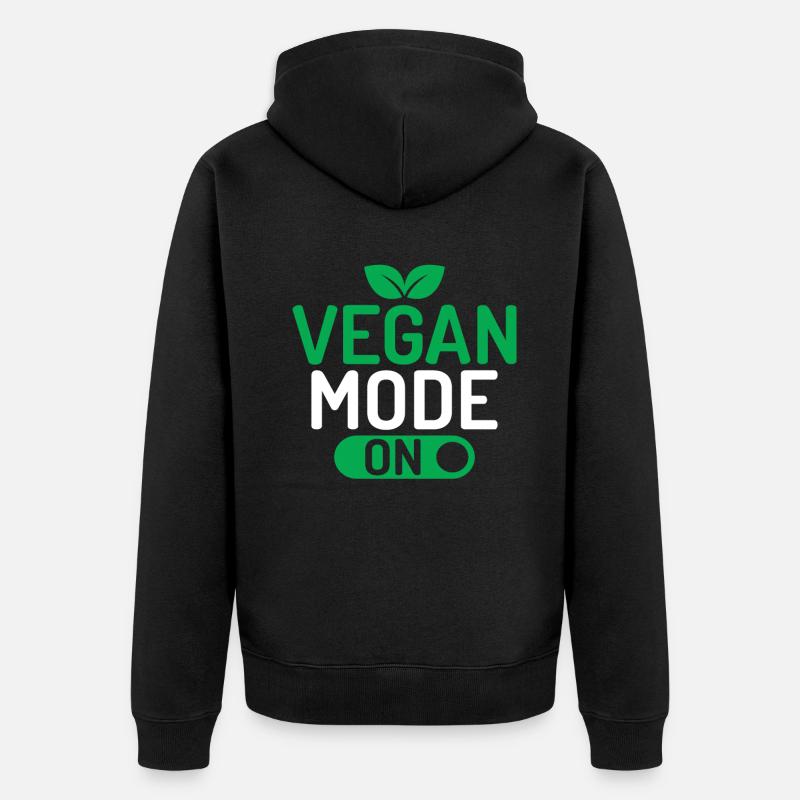 Veggie Lover Vegan Cadeau - Veste à capuche bio Premium Unisexe - noir