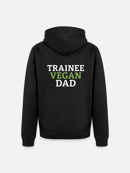 Veggie Lover Vegan Gift - Unisex Premium Organic Zip Hoodie - black