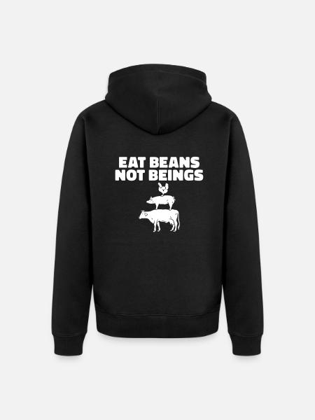 Veggie Lover Vegan Gift - Unisex Premium Organic Zip Hoodie - black