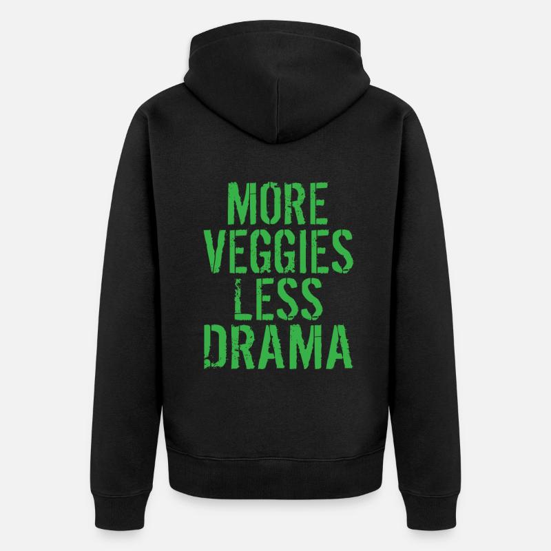 Veggie Lover Vegan Cadeau - Veste à capuche bio Premium Unisexe - noir