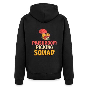 Fungi Hunter Mushroom Hunter Cadeaux - Veste à capuche bio Premium Unisexe - noir - Dos - Nico (187cm)
