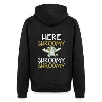 Fungi Hunter Mushroom Hunter Cadeaux - Veste à capuche bio Premium Unisexe - noir - Dos - Nico (187cm)