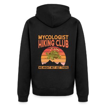Fungi Hunter Mushroom Hunter Cadeaux - Veste à capuche bio Premium Unisexe - noir - Dos - Nico (187cm)