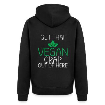 BBQ Grill Boeuf Viande Amoureux Cadeaux - Veste à capuche bio Premium Unisexe - noir - Dos - Nico (187cm)
