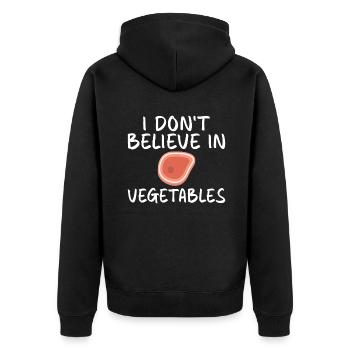 BBQ Grill Boeuf Viande Amoureux Cadeaux - Veste à capuche bio Premium Unisexe - noir - Dos - Nico (187cm)