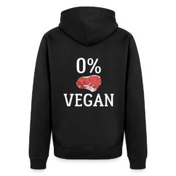 BBQ Grill Boeuf Viande Amoureux Cadeaux - Veste à capuche bio Premium Unisexe - noir - Dos - Nico (187cm)