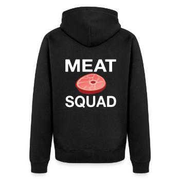 BBQ Grill Boeuf Viande Amoureux Cadeaux - Veste à capuche bio Premium Unisexe - noir - Dos - Nico (187cm)