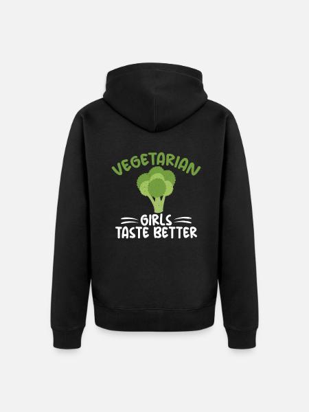 Vegetable Lover Vegetarian Gifts - Unisex Premium Organic Zip Hoodie - black