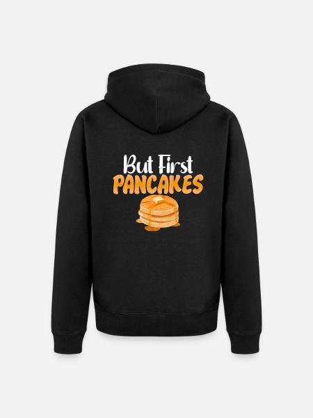 Pancake Lover Gift - Unisex Premium Organic Zip Hoodie - black