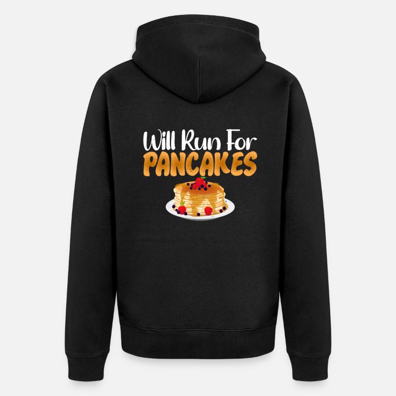 Pancake Lover Cadeau - Veste à capuche bio Premium Unisexe - noir