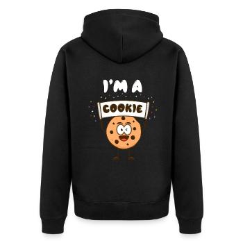 Cadeaux Cookie Lover - Veste à capuche bio Premium Unisexe - noir - Dos - Nico (187cm)