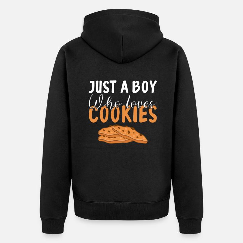 Cadeaux Cookie Lover - Veste à capuche bio Premium Unisexe - noir