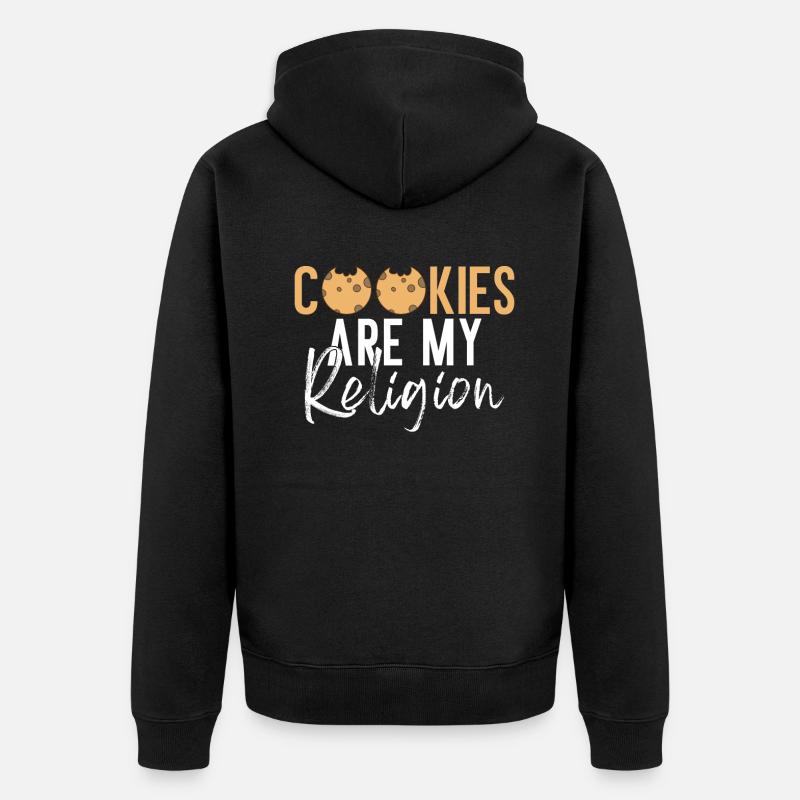 Cadeaux Cookie Lover - Veste à capuche bio Premium Unisexe - noir