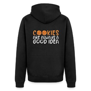 Cadeaux Cookie Lover - Veste à capuche bio Premium Unisexe - noir - Dos - Nico (187cm)