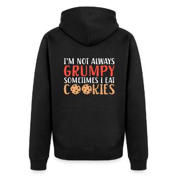 Cadeaux Cookie Lover - Veste à capuche bio Premium Unisexe - noir - Dos - Nico (187cm)