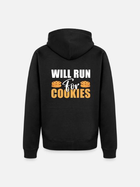 Cadeaux Cookie Lover - Veste à capuche bio Premium Unisexe - noir