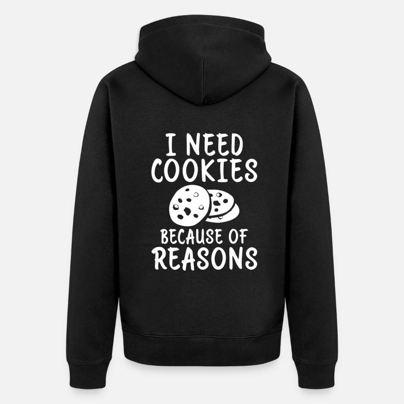 Cadeaux Cookie Lover - Veste à capuche bio Premium Unisexe - noir