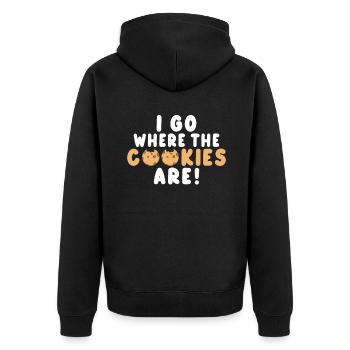 Cadeaux Cookie Lover - Veste à capuche bio Premium Unisexe - noir - Dos - Nico (187cm)