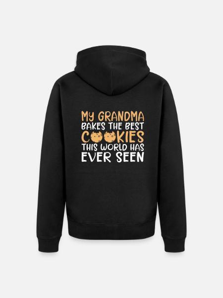 Cookie Lover Gifts - Unisex Premium Organic Zip Hoodie - black
