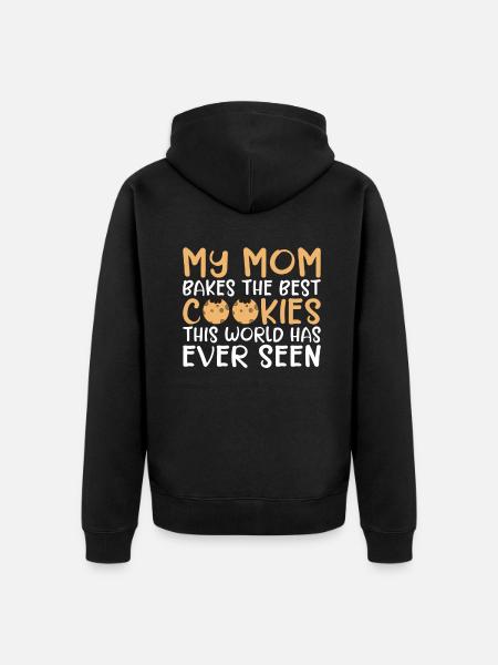 Cookie Lover Gifts - Unisex Premium Organic Zip Hoodie - black