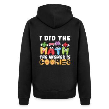 Cadeaux Cookie Lover - Veste à capuche bio Premium Unisexe - noir - Dos - Nico (187cm)