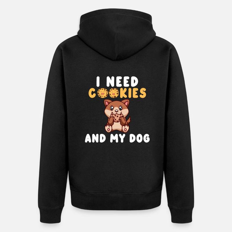 Cadeaux Cookie Lover - Veste à capuche bio Premium Unisexe - noir