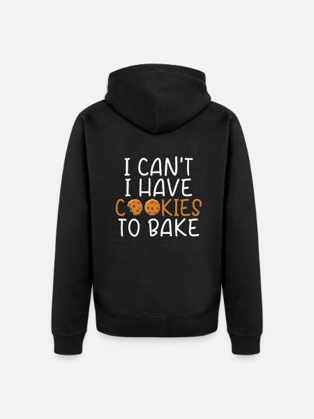 Cookie Lover Gifts - Unisex Premium Organic Zip Hoodie - black